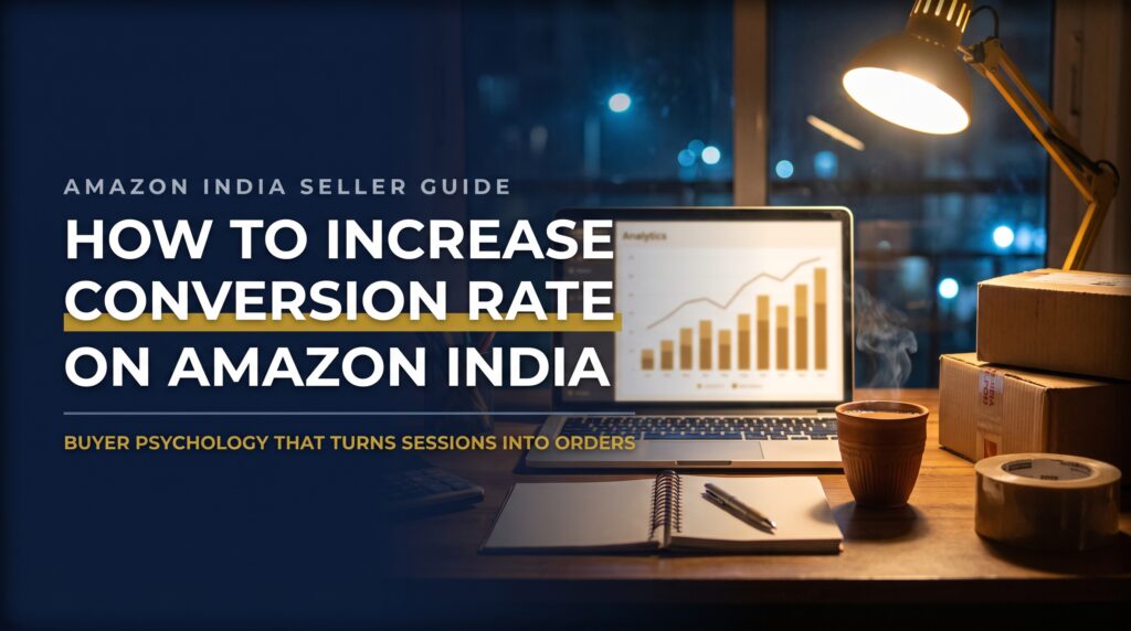 Featured title card on how to increase conversion rate on Amazon India using buyer psychology