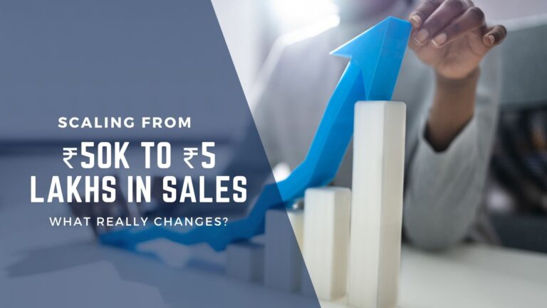 Scaling from ₹50K to ₹5 Lakh on Amazon: What Changes