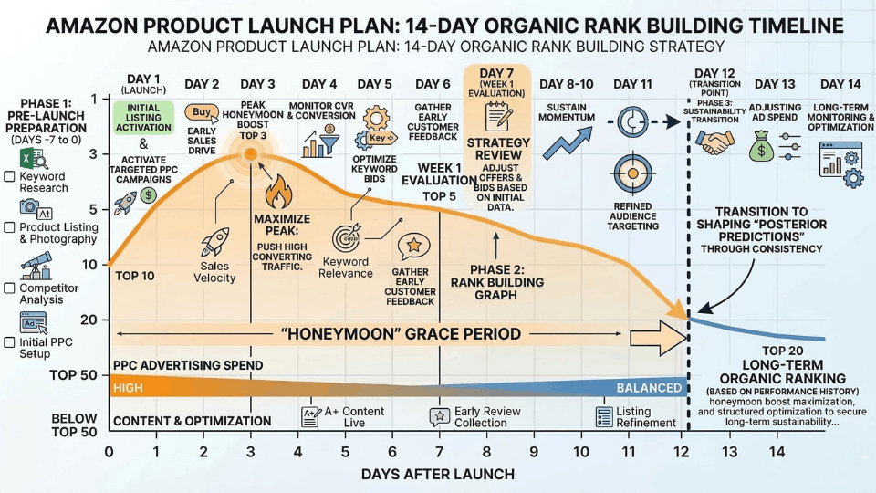 How to Plan a 14-Day Amazon Product Launch Plan for Organic Rank - Aman ...