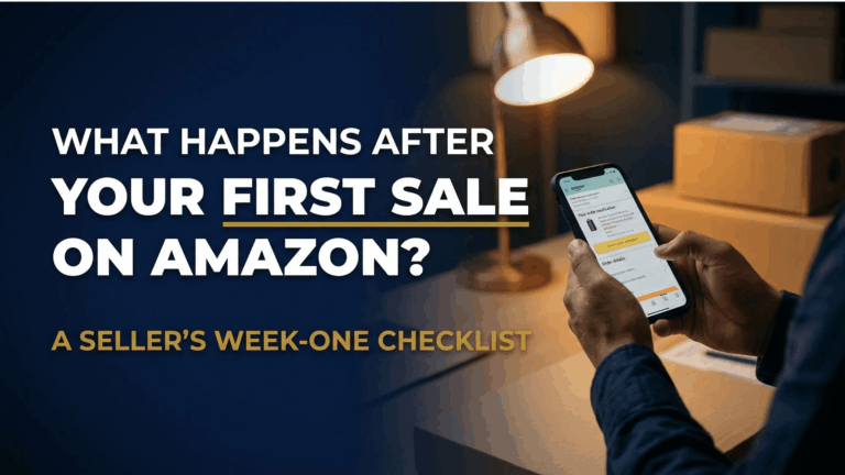 After Your First Sale on Amazon: Week-One Checklist